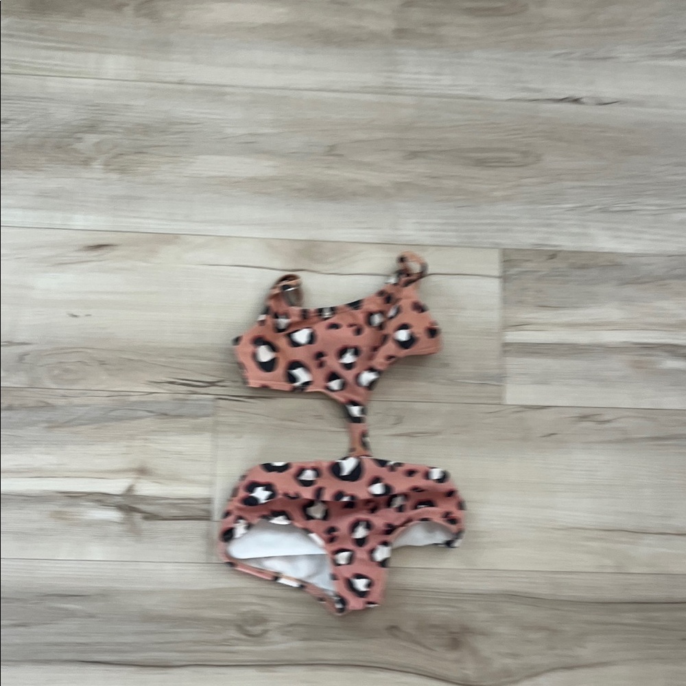 Leopard Print Cutout Swimsuit
